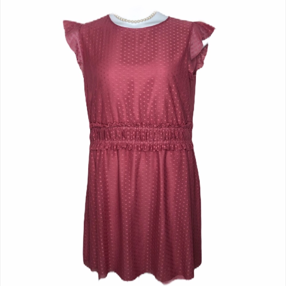 🆕Ella Moon Large mauve lace overlay dress